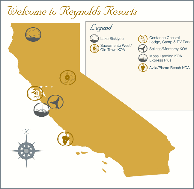 Reynolds Resorts Map